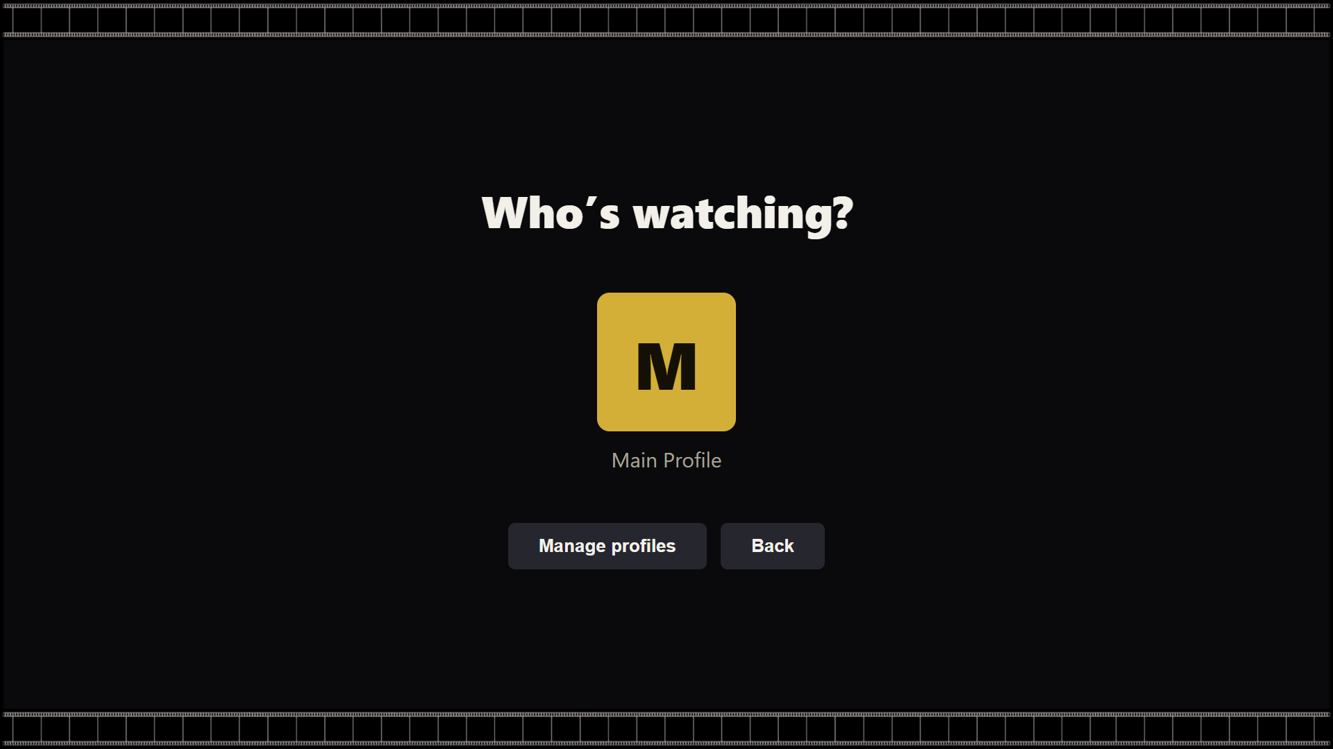 Who is watching — household profiles